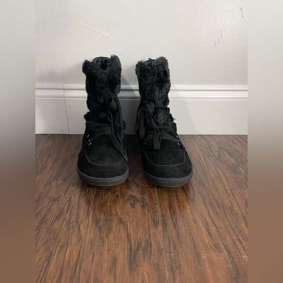 Guess Ryla Faux-Fur Booties-Black - Picture 2 of 6